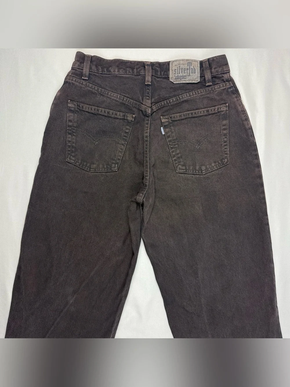 Vtg Levis SilverTab Mens Loose Fit Jeans 30 x 33 Y2K 90s Dark Brown Denim A6
